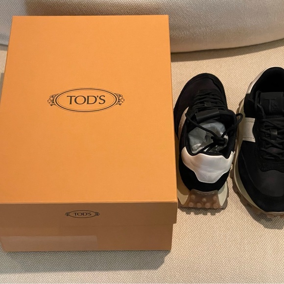 TOD’S sneakers, women, black, off white, EU 37.5 - Picture 5 of 7